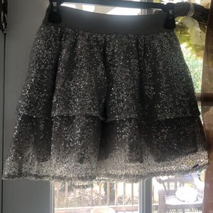 Hollister sparkly silver sequin skirt. Worn once.